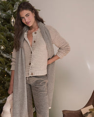 FEATHERWEIGHT CASHMERE STRIPED SCARF | Talbots discount