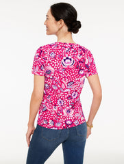 CREWNECK TEE - JOYFUL JACOBEAN | Talbots near me