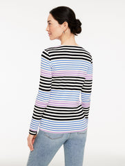 LONG SLEEVE CREWNECK TEE - KRISTY STRIPE | Talbots near me