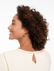 MODERN ROMANCE LACE TRIM TOP | Talbots online