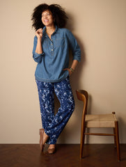STRAIGHT LEG PULL-ON PANTS - EXQUISITE BLOOMS | Talbots discount