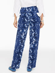 STRAIGHT LEG PULL-ON PANTS - EXQUISITE BLOOMS | Talbots discount