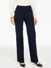 RELAXED BOOTCUT COTTON BI-STRETCH PANTS | Talbots sale