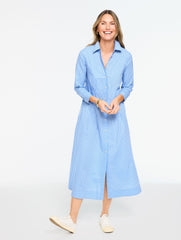 POPLIN SHIRTDRESS - WILLOW STRIPE | Talbots sale