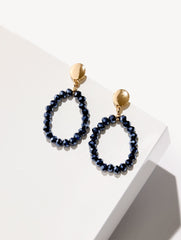ADARA BEADED HOOP EARRINGS | Talbots for sale