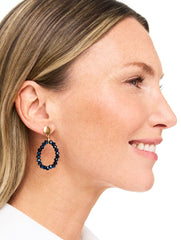 ADARA BEADED HOOP EARRINGS | Talbots for sale