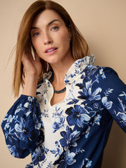 EXQUISITE BLOOMS POPLIN TOP | Talbots discount