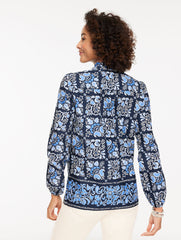 RUFFLE POPOVER - JACOBEAN BORDER | Talbots on sale