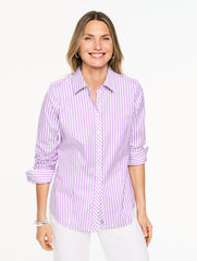 NON-IRON PERFECT SHIRT - AVENUE STRIPE | Talbots sale