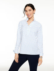 NON-IRON TUNIC POPOVER - LOVELY DOT | Talbots online