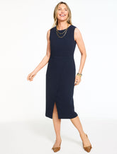 POLISHED CREPE SHEATH DRESS | Talbots for sale
