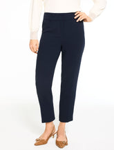 TAPERED ANKLE POLISHED CREPE PANTS | Talbots US