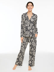 TALBOTS X SOMA COOL NIGHTS LONG SLEEVE & PANT PAJAMA SET - PAISLEY BLOOMS | Talbots outlet