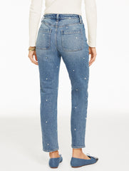 SLIM STRAIGHT ANKLE JEANS - TOSSED HEARTS | Talbots US