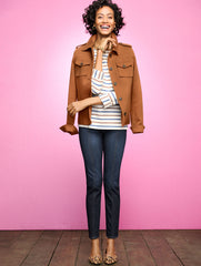 SLIM ANKLE PULL-ON TRAVEL JEANS - ASBURY WASH | Talbots outlet