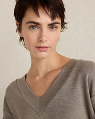 SOFT KNIT V-NECK TOP | Talbots online