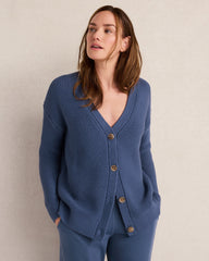 ORGANIC COTTON LINK STITCH CARDIGAN | Talbots discount