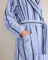 PLUSH TERRY STRIPED ROBE | Talbots outlet