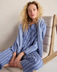 ORGANIC COTTON POPLIN PINSTRIPE PAJAMA TOP | Talbots near me
