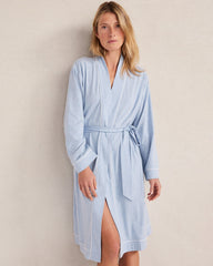 ORGANIC COTTON JERSEY ROBE | Talbots on sale