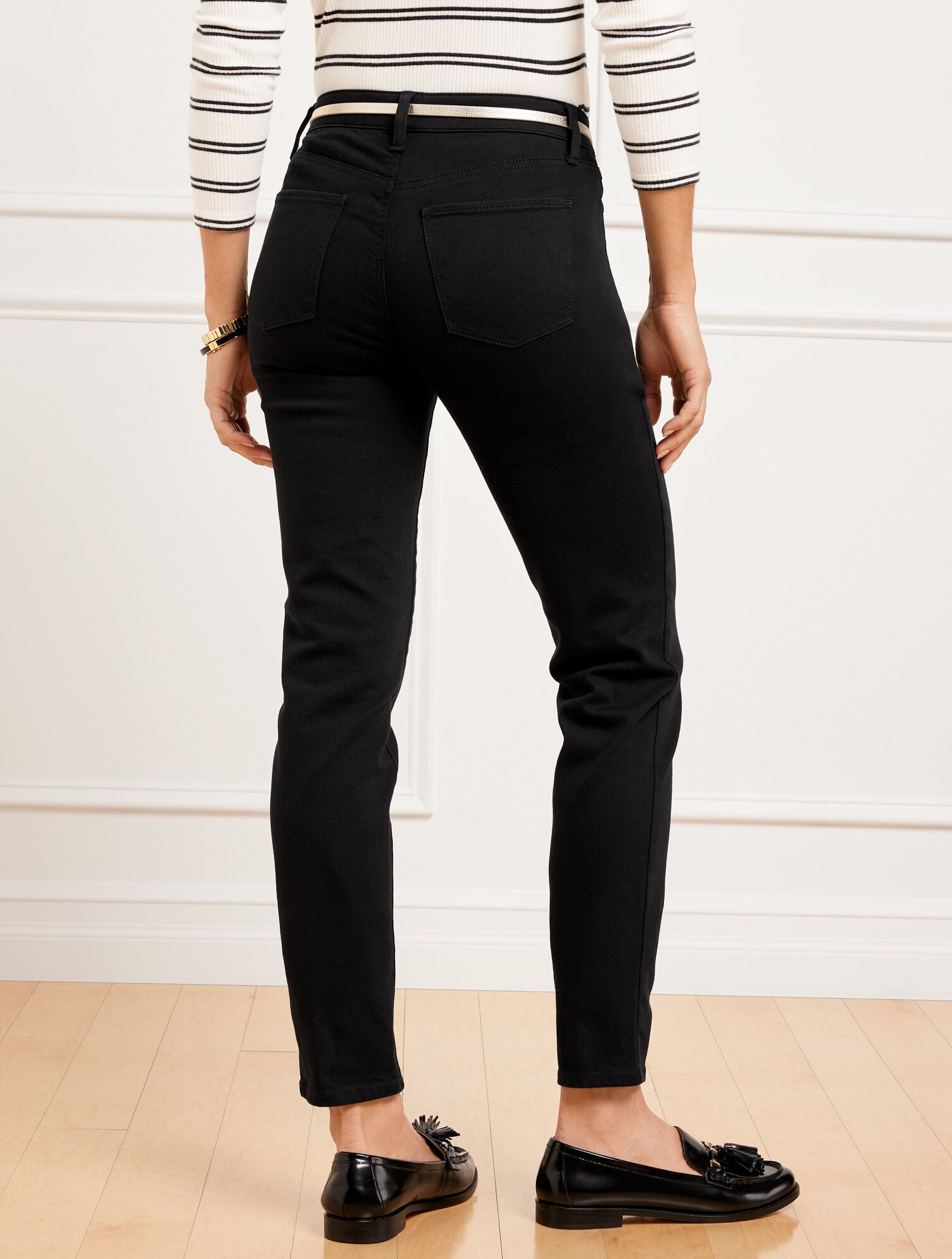 SLIM ANKLE JEANS - BLACK | Talbots near me