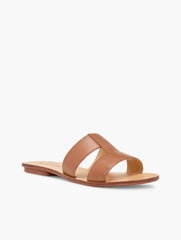 HANNAH VACHETTA LEATHER SLIDES | Talbots on sale