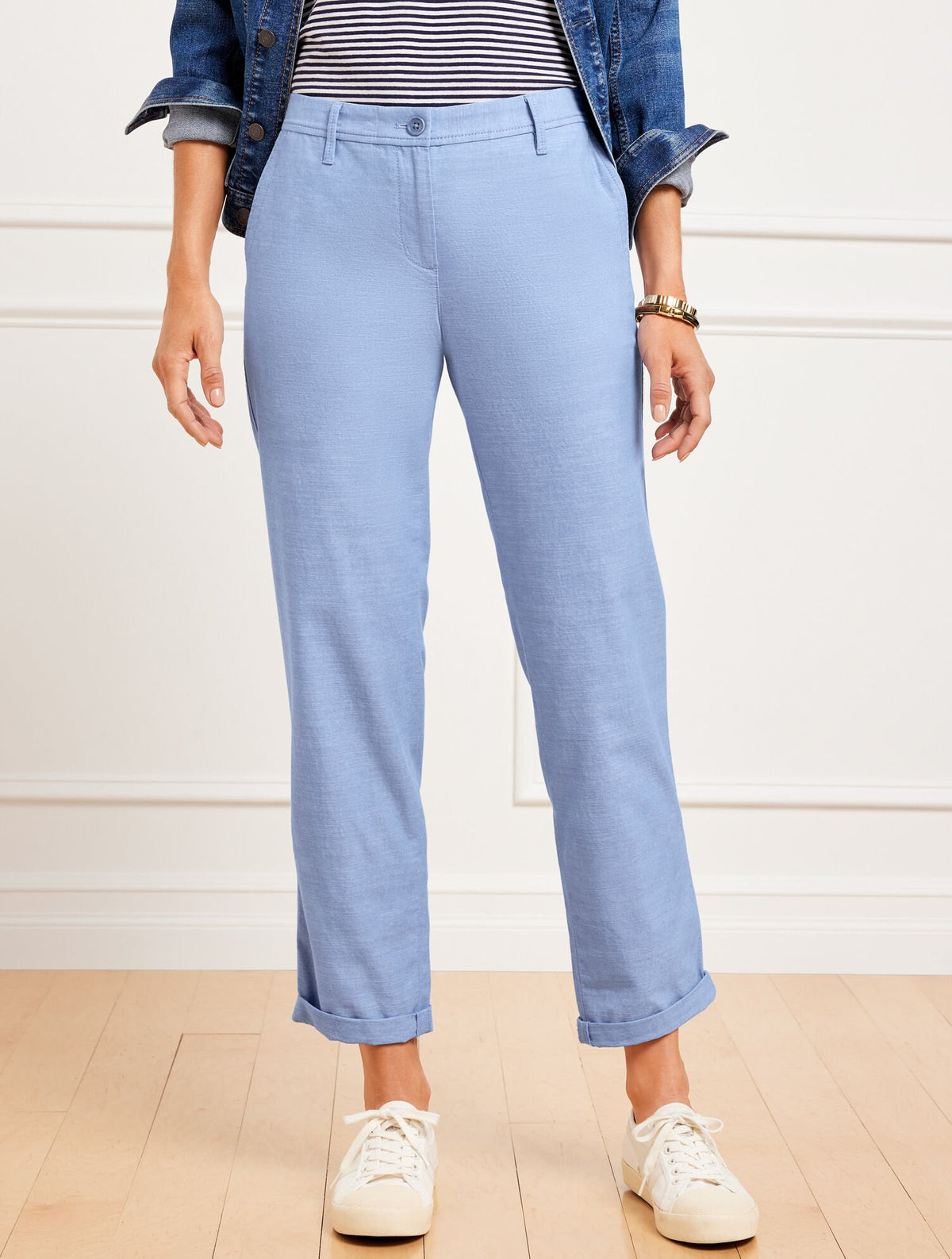 RELAXED CHINOS - NEWPORT CHAMBRAY | Talbots US