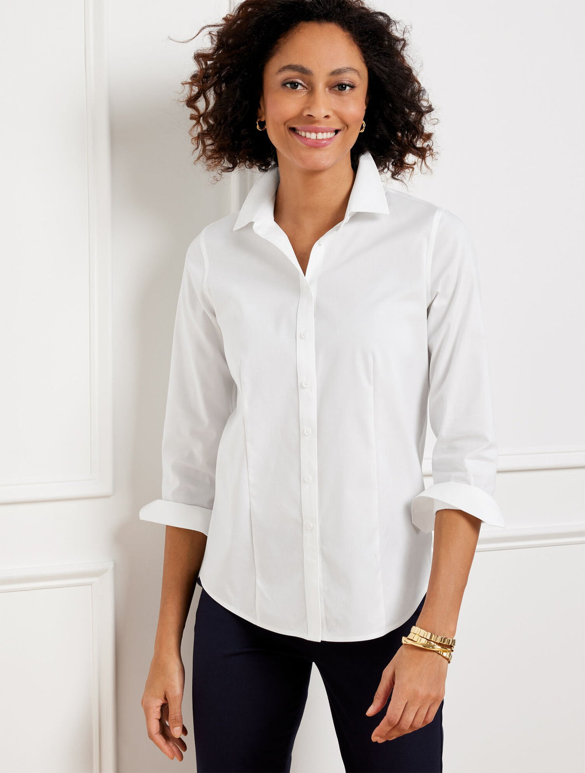 NON-IRON PERFECT SHIRT - SOLID | Talbots online