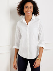 NON-IRON PERFECT SHIRT - SOLID | Talbots online