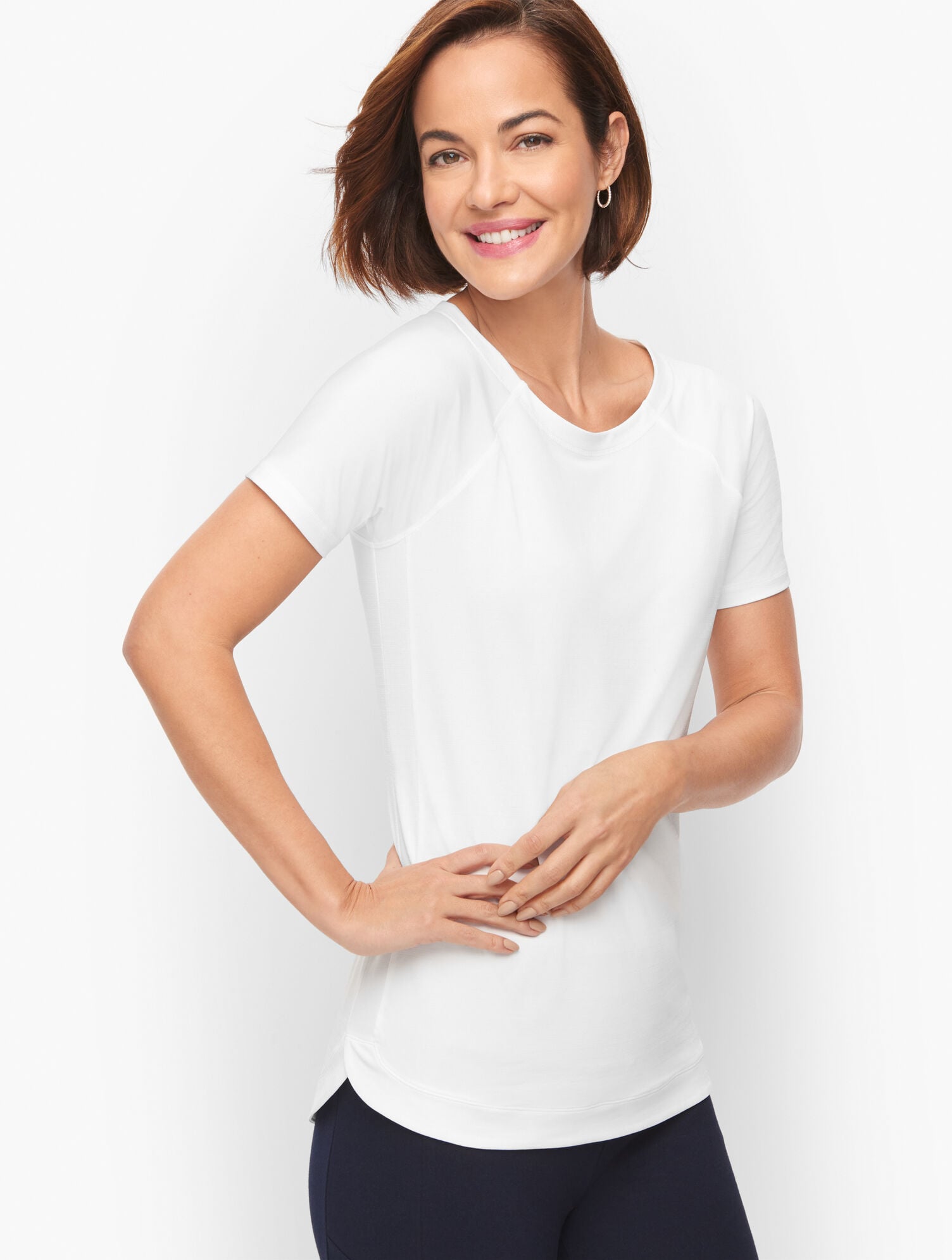COOL SLUB ACTIVE TEE | Talbots US
