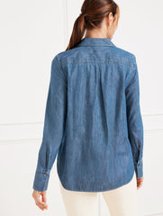 BOYFRIEND SHIRT - DENIM | Talbots for sale