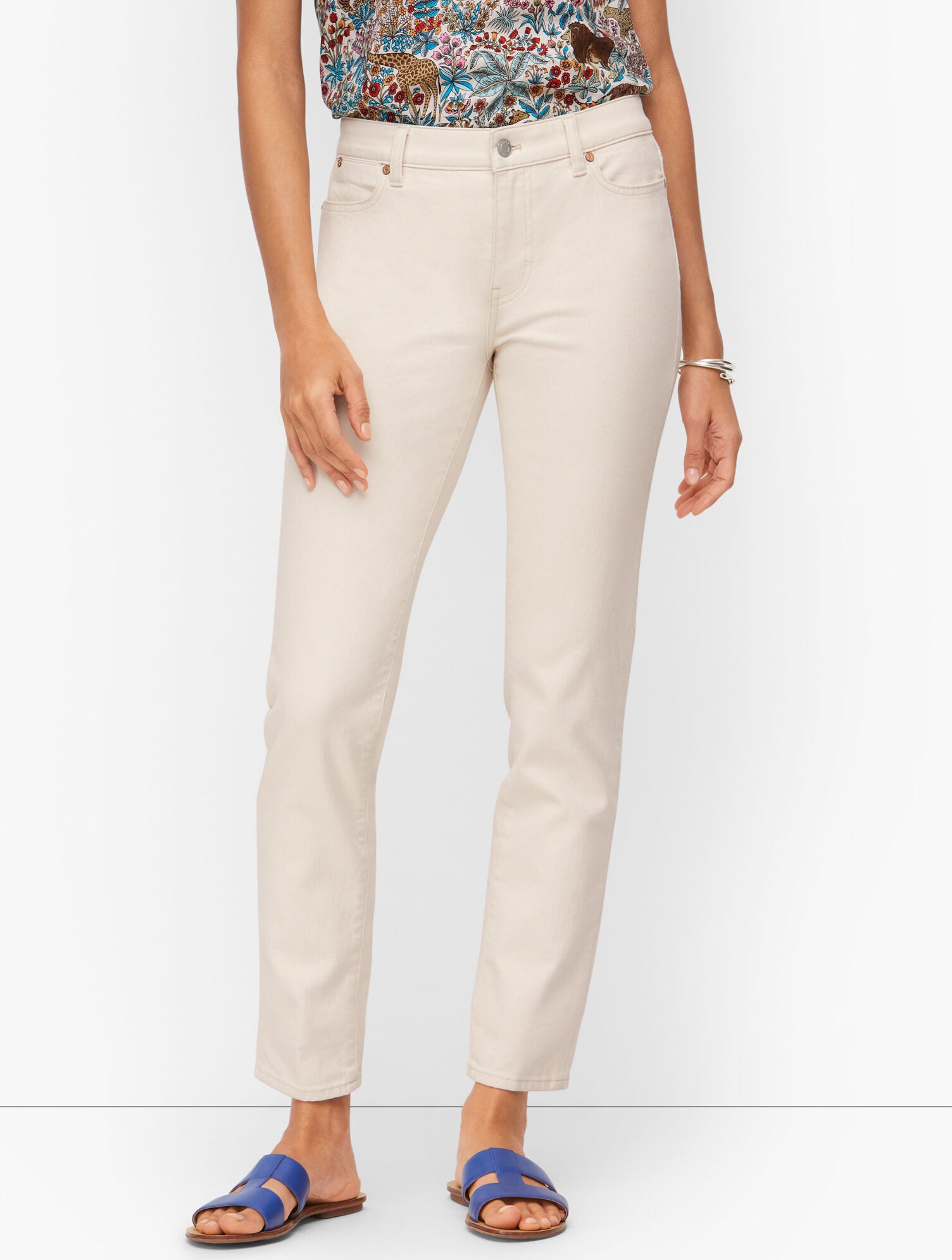 SLIM ANKLE JEANS - NATURAL | Talbots near me