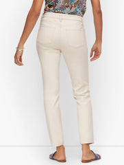 SLIM ANKLE JEANS - NATURAL - CURVY FIT | Talbots discount
