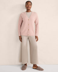 CASHMERE SHAKER STITCH CARDIGAN | Talbots US