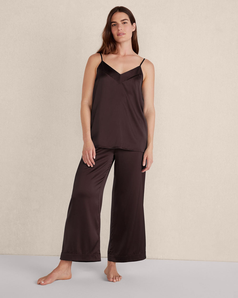 WASHABLE SILK DOUBLE V SLEEP CAMI | Talbots US