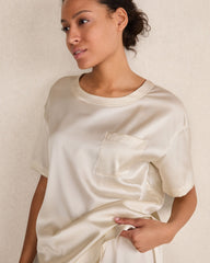 WASHABLE SILK SLEEP TOP | Talbots sale