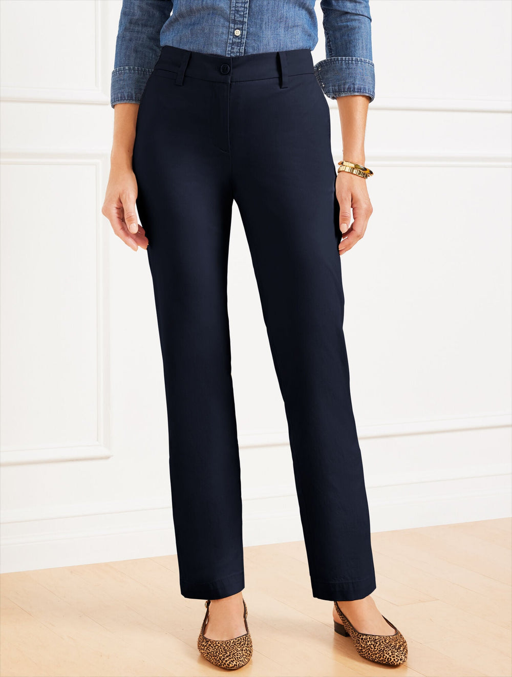 STRAIGHT LEG PERFECT CHINOS | Talbots on sale