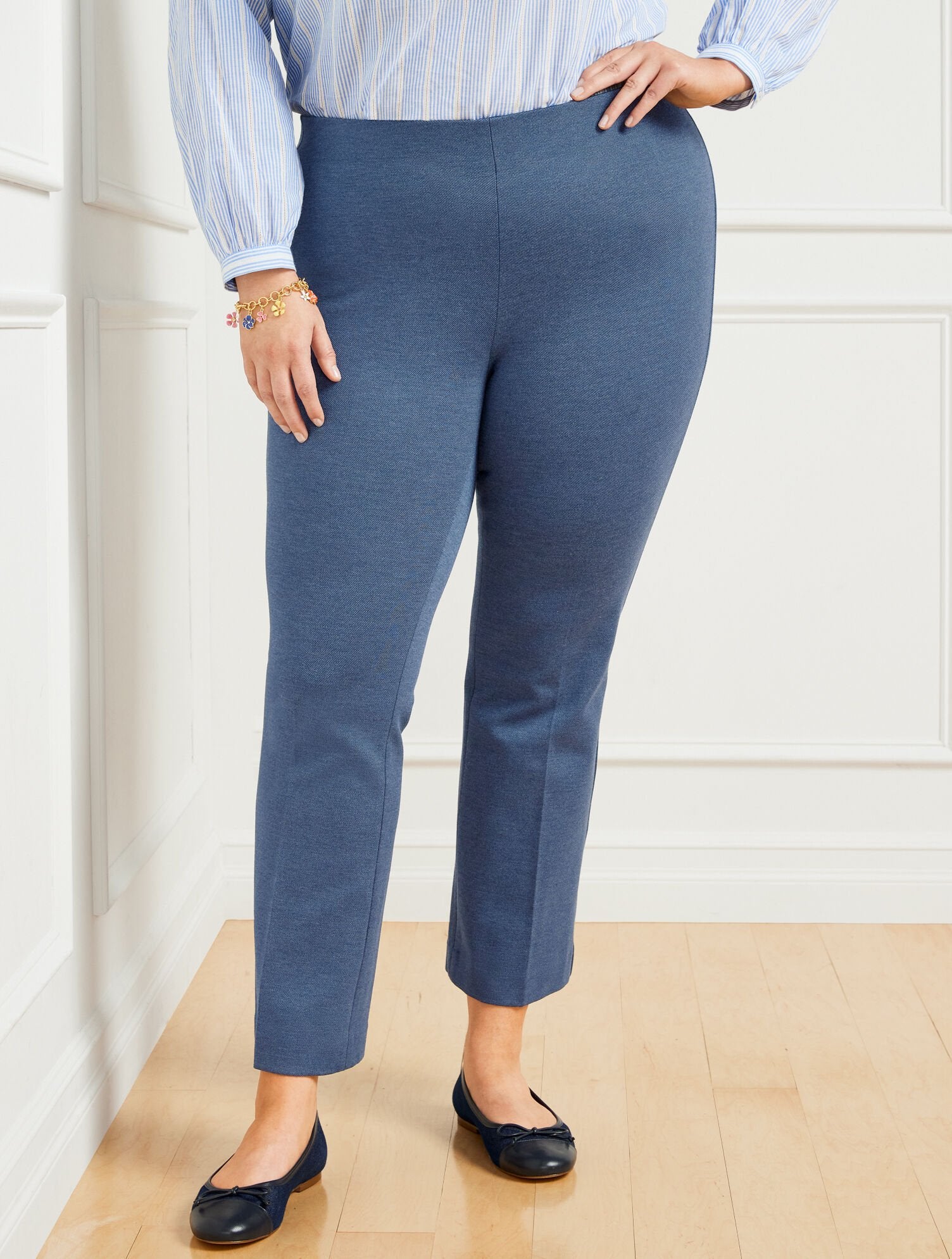 TALBOTS MONTAUK PANTS - DENIM HEATHER | Talbots discount