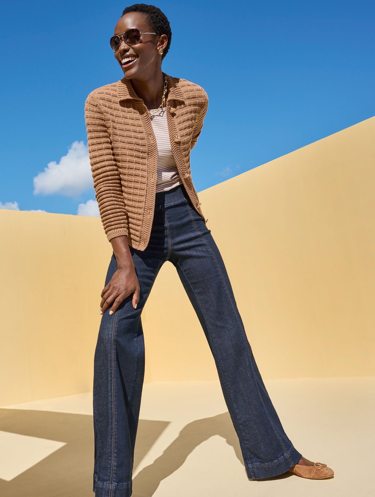 180° TWO-WAY TANK - BELLEVILLE STRIPE | Talbots outlet