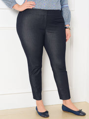 PLUS EXCLUSIVE TALBOTS CHATHAM SLIM ANKLE PANTS - REFINED DENIM | Talbots on sale