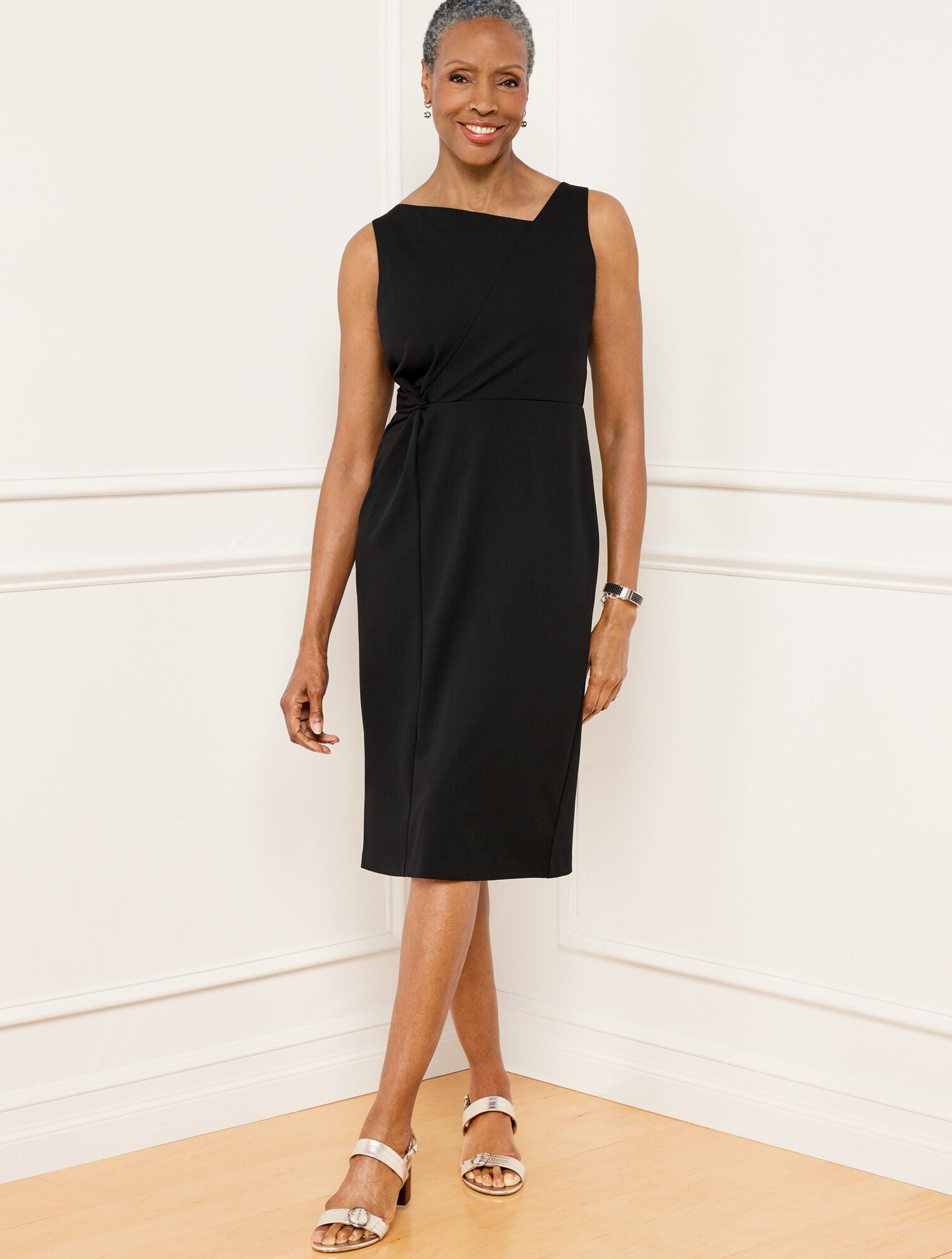 TWIST DETAIL SHEATH DRESS | Talbots on sale