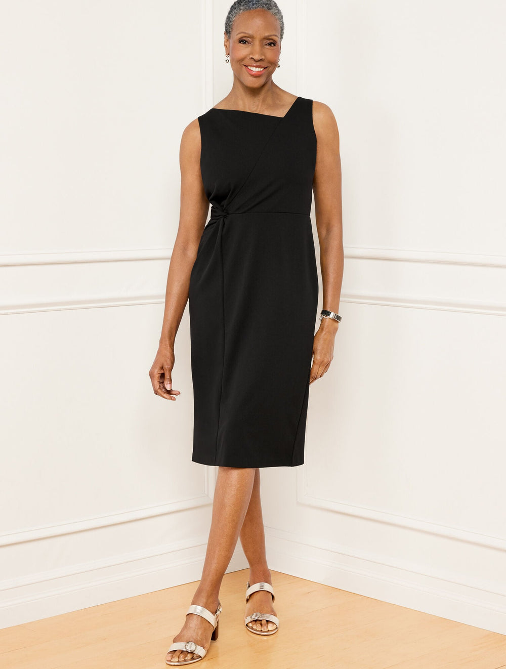 TWIST DETAIL SHEATH DRESS | Talbots on sale