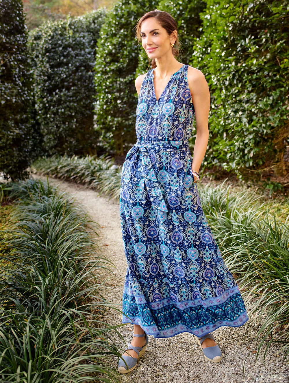 MAXI DRESS - FLORET MEDALLION | Talbots online