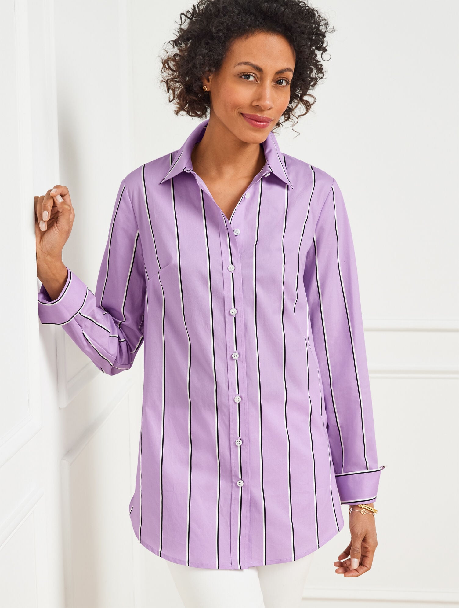 BOYFRIEND SHIRT - WEEKEND STRIPE | Talbots near me