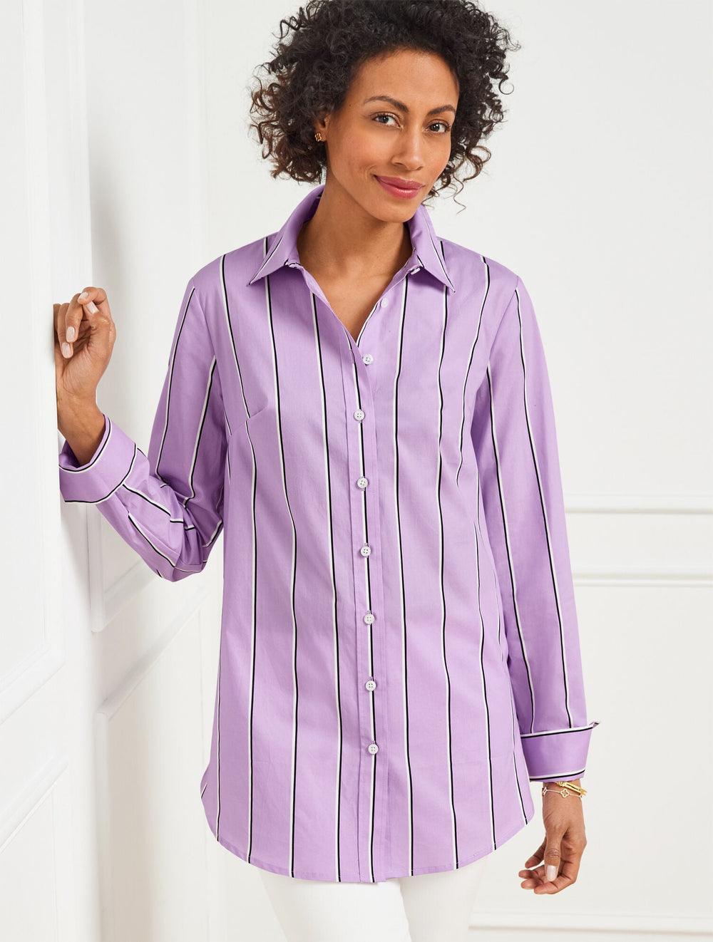 BOYFRIEND SHIRT - WEEKEND STRIPE | Talbots near me