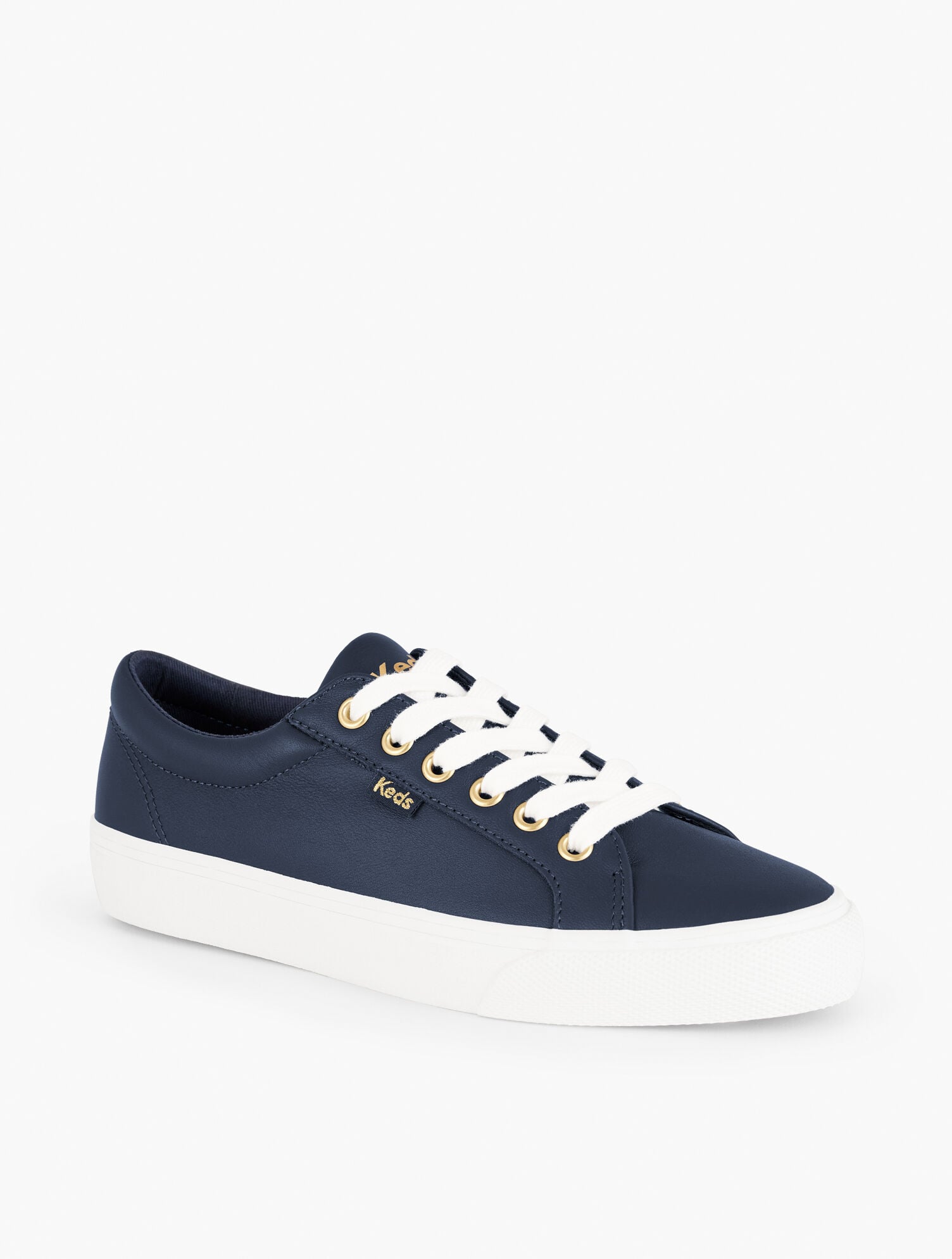 KEDS® JUMP KICK LEATHER SNEAKERS | Talbots outlet