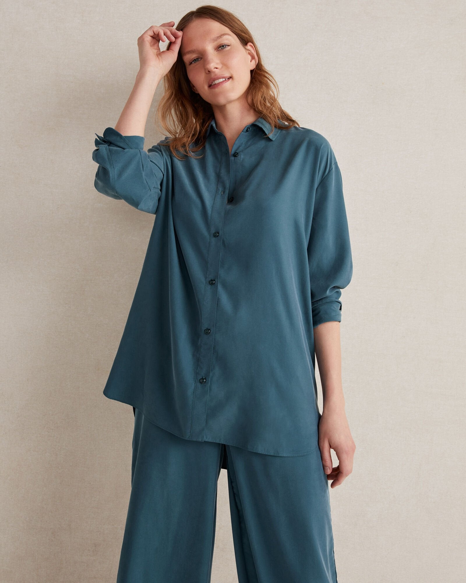 MODAL OVERSIZED SHIRT | Talbots on sale