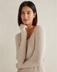 DRAPEY RIB KNIT TOP | Talbots discount