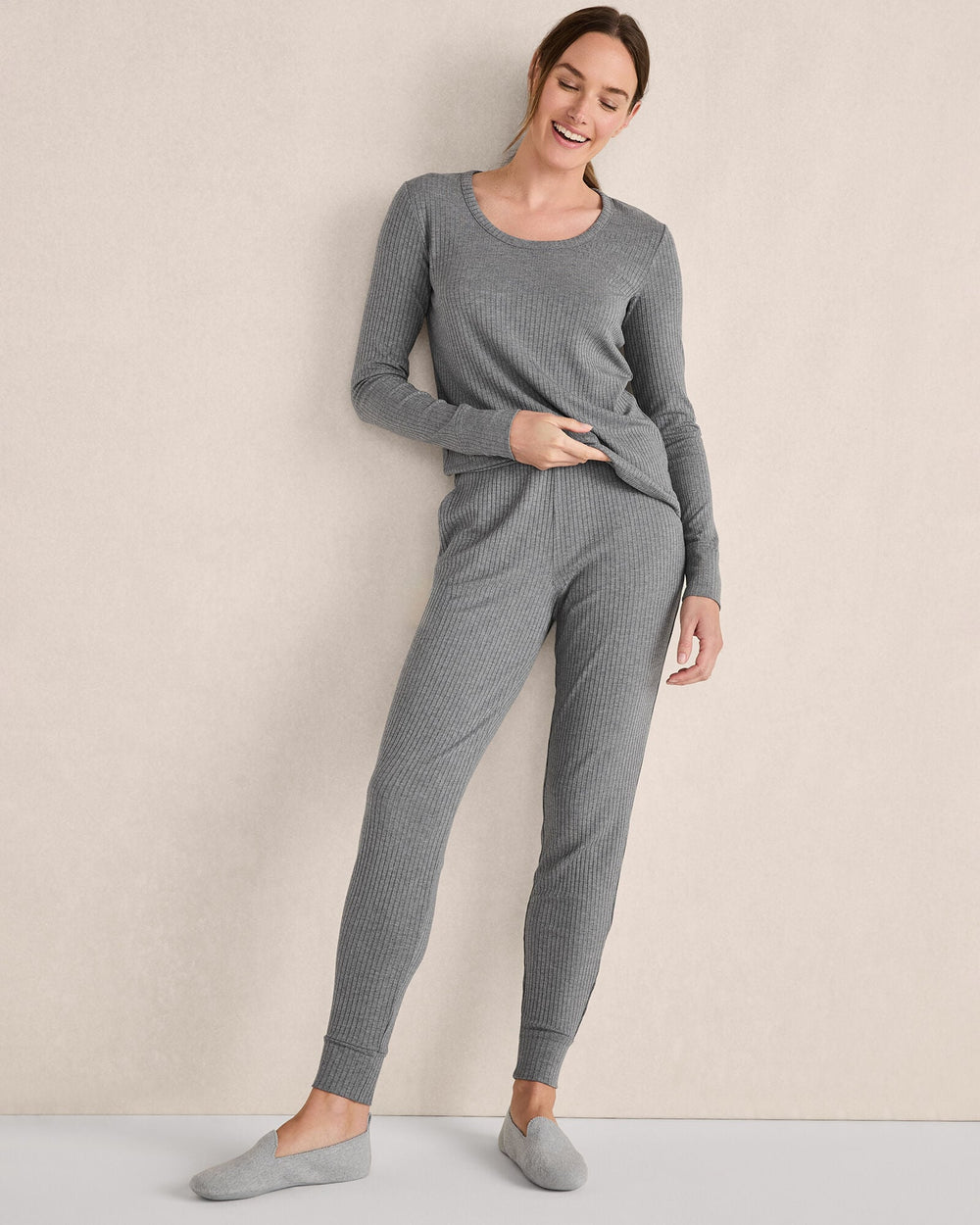 DRAPEY RIB KNIT TOP | Talbots discount