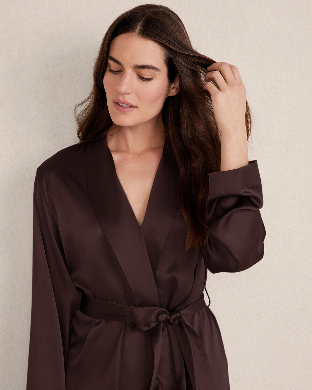 WASHABLE SILK ROBE | Talbots online